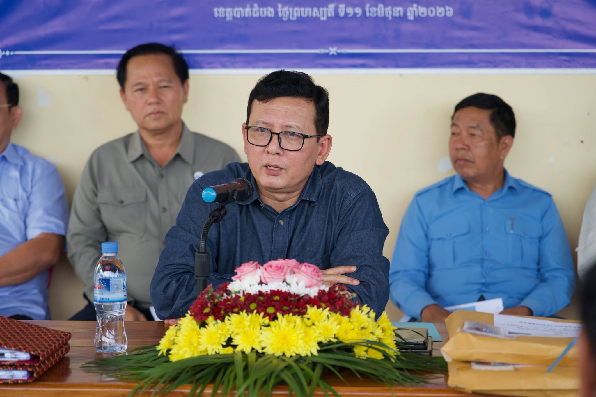 ឯកឧត្តម ចាន់ យុត្ថា រដ្ឋលេខាធិការ អញ្ជើញជាអធិបតីក្នុងកម្មវិធីប្រគល់-ទទួលប្រព័ន្ធធារាសាស្ត្រកង្ហត នៃកម្មវិធីការគ្រប់គ្រងធនធានទឹក និងការផ្លាស់ប្ដូរកសិកម្មកម្ពុជាជំហាន១ ក្នុងភូមិសាស្ត្រខេត្តបាត់ដំបង