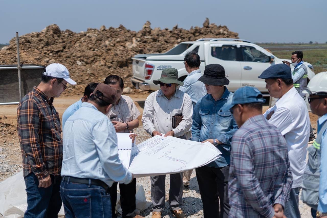 ឯកឧត្តម ចាន់ យុត្ថា ដឹកនាំក្រុមការងារបច្ចេកទេសក្រសួង ចុះពិនិត្យវឌ្ឍនភាពការងារជួសជុលស្តារឡើងវិញទំនប់អាងទឹកភាស